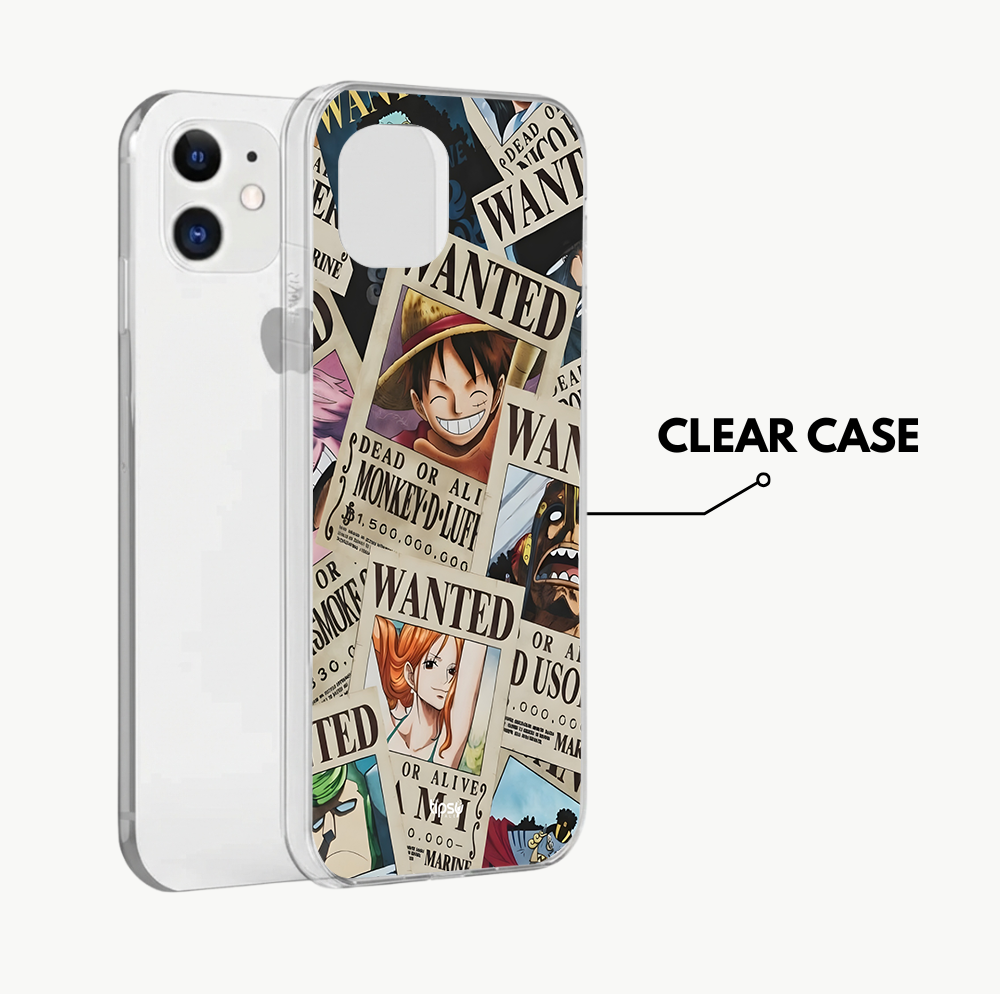 "ONE PIECE WANTED LIST" -Mobile Covers Shock Resistant, Slim & Stylish Cases