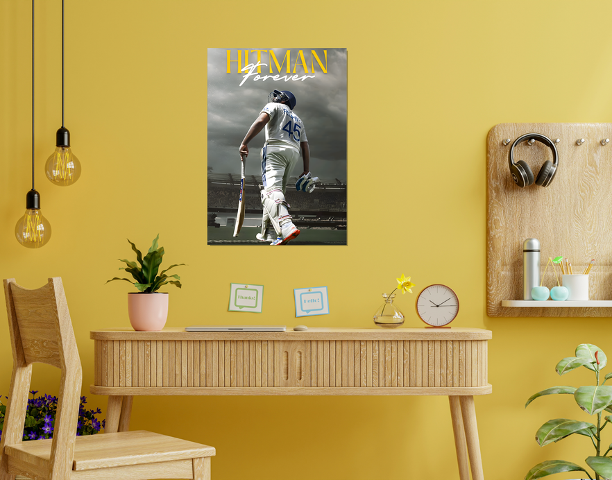 "HITMAN FOREVER" -Shiny & Sturdy Metallic Poster Art That Pops & Sticks