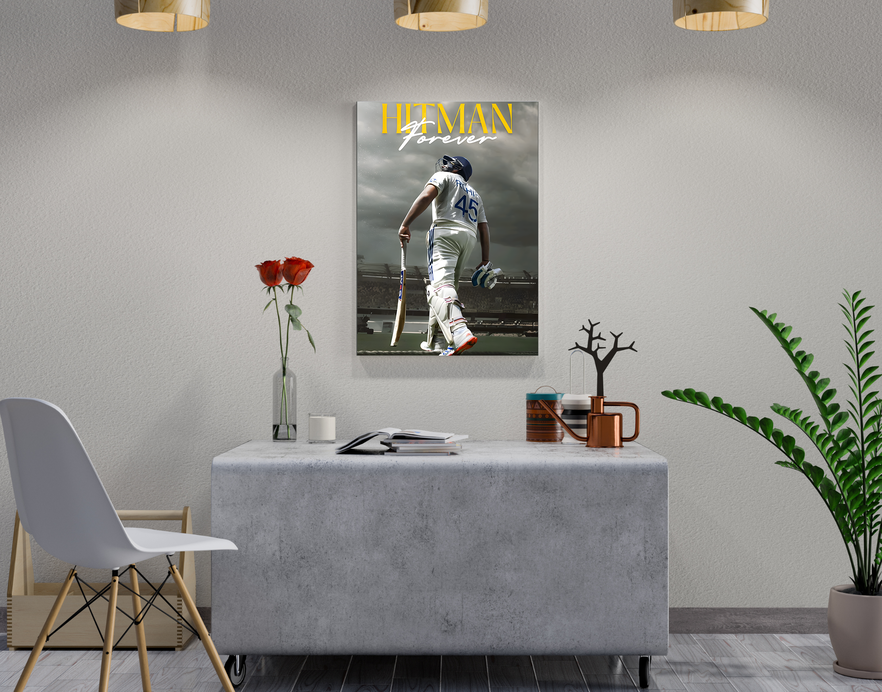 "HITMAN FOREVER" -Shiny & Sturdy Metallic Poster Art That Pops & Sticks
