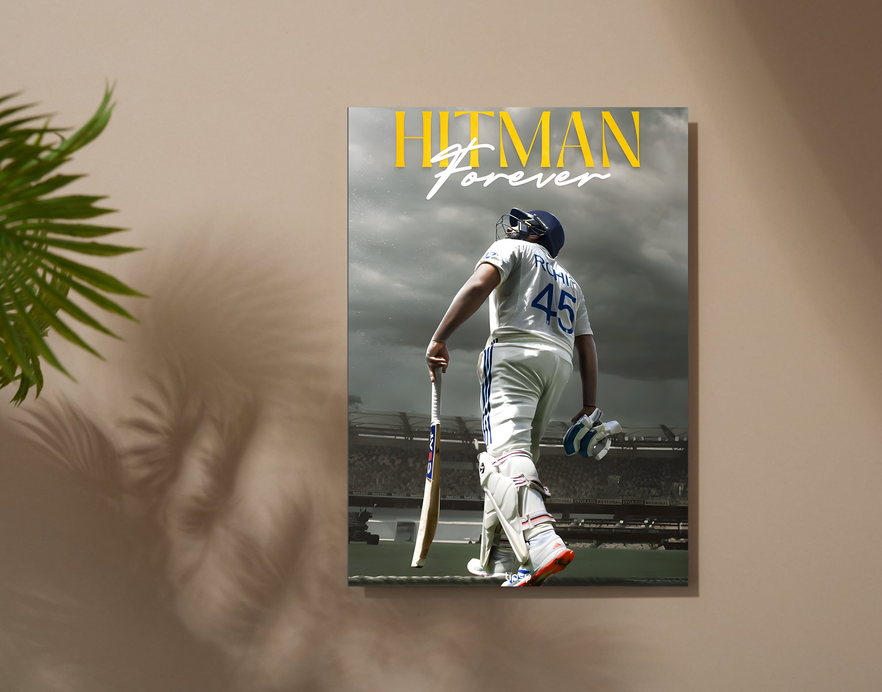 "HITMAN FOREVER" -Shiny & Sturdy Metallic Poster Art That Pops & Sticks