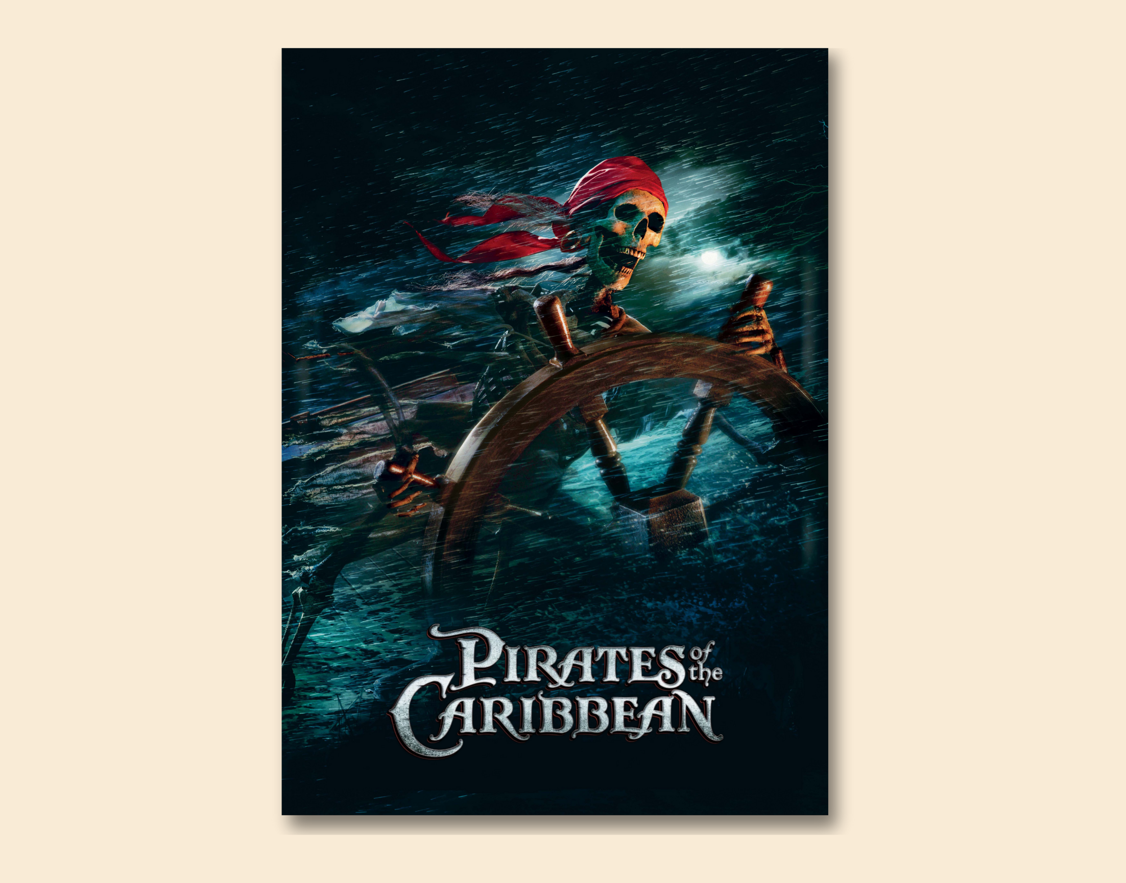 "PIRATES OF THE CARIBBEAN : ON STRANGER TIDES"- Shiny & Sturdy Metallic Poster Art That Pops & Sticks (Literally!)