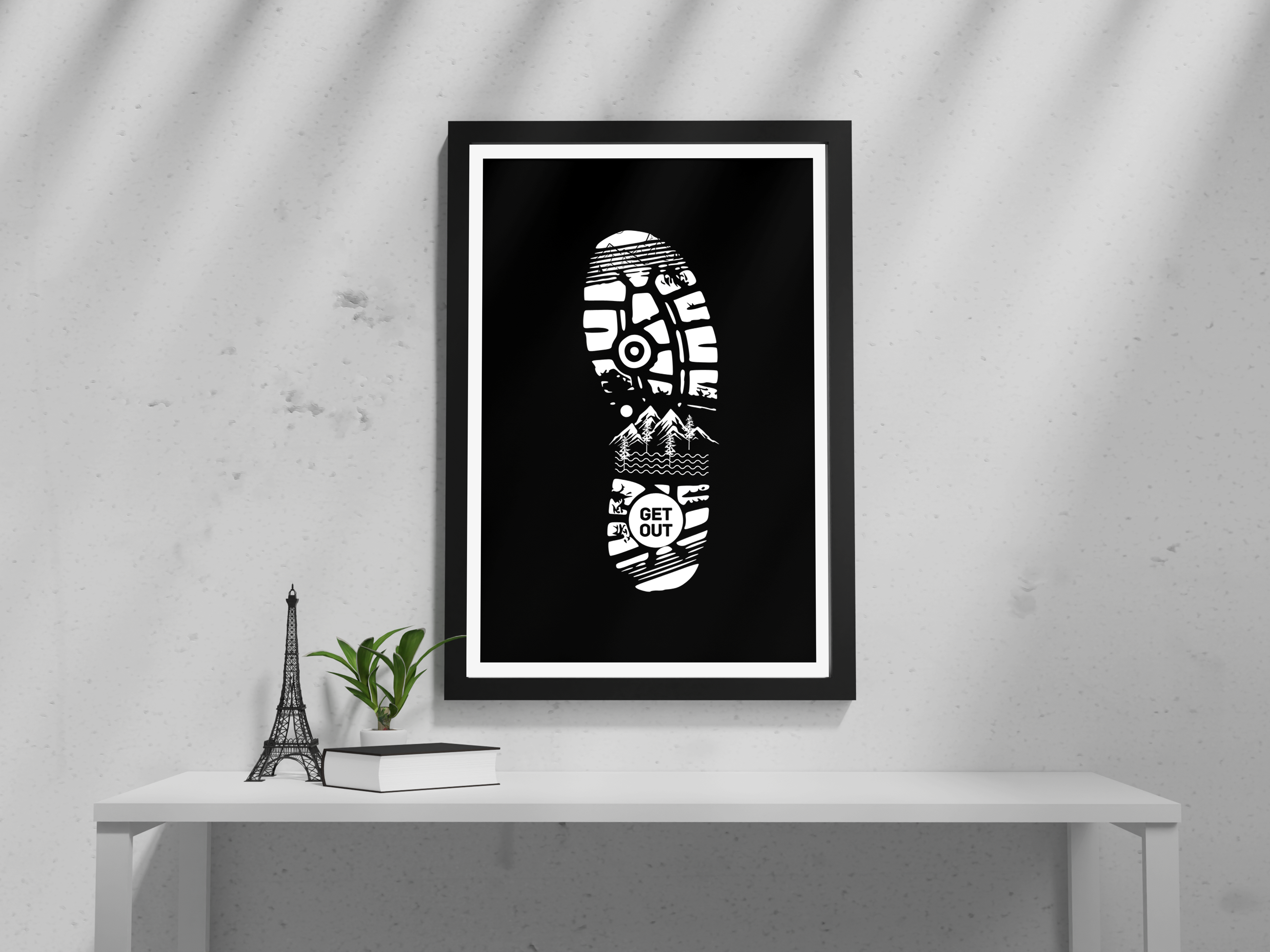 "GET OUT AND EXPLORE" Poster: Add a Touch of Personality to Your Space