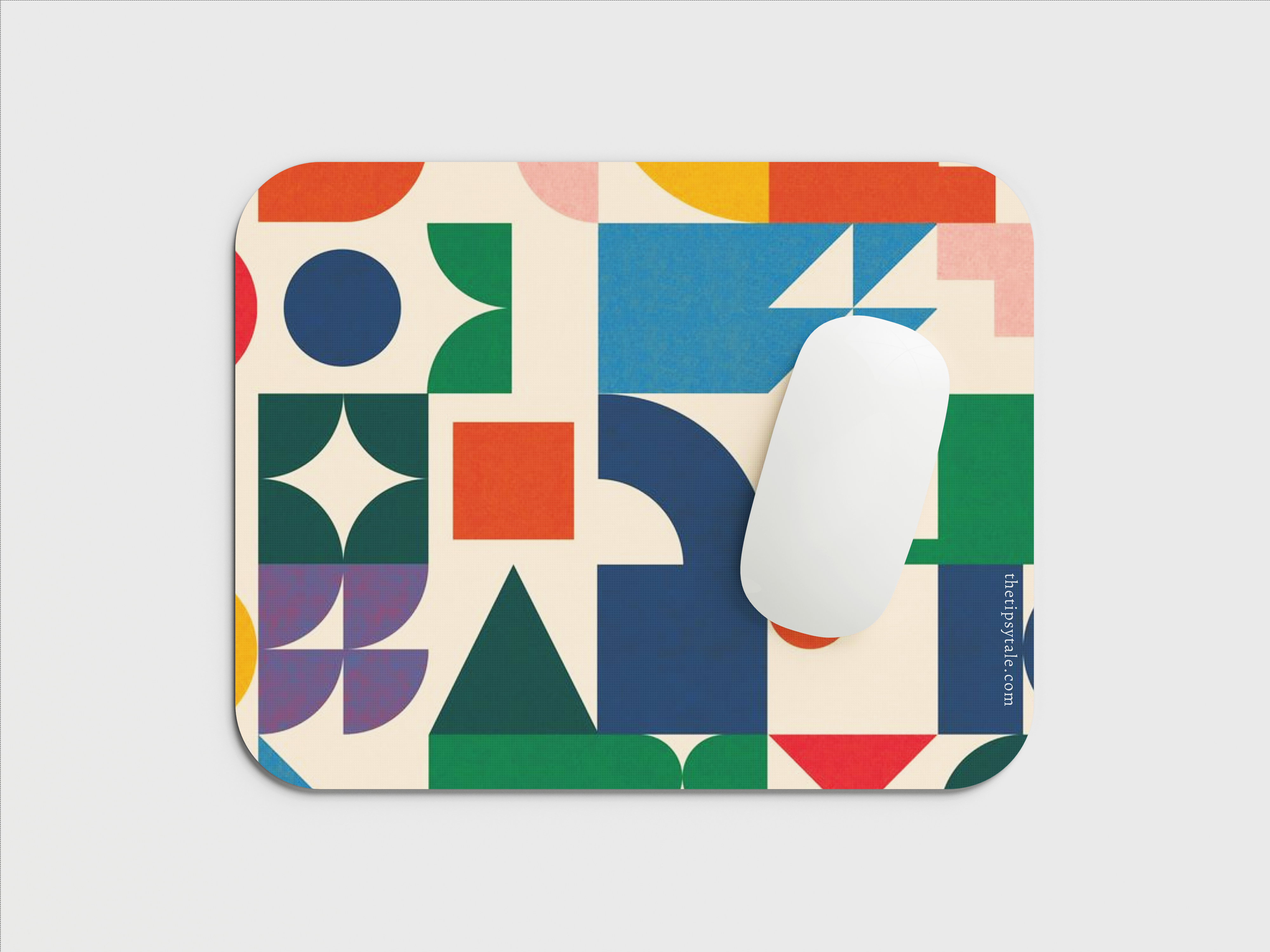 "GEOMETRICAL VIBRANT ABSTRACT" Mousepad Enhance Your Workspace with Style