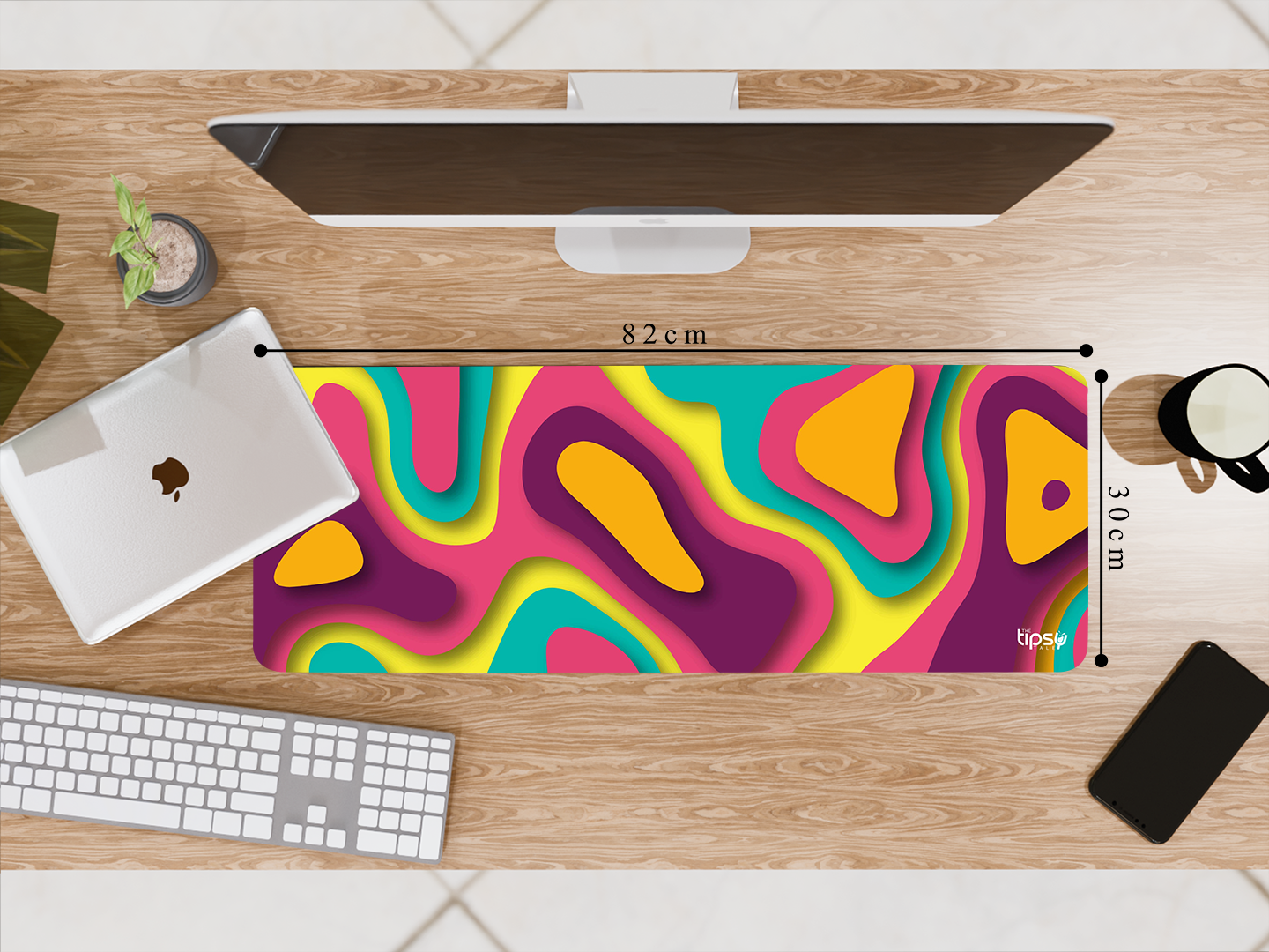 "ABSTRACT ISLANDS" Gaming Mousepad Elevate Your Gaming Experience