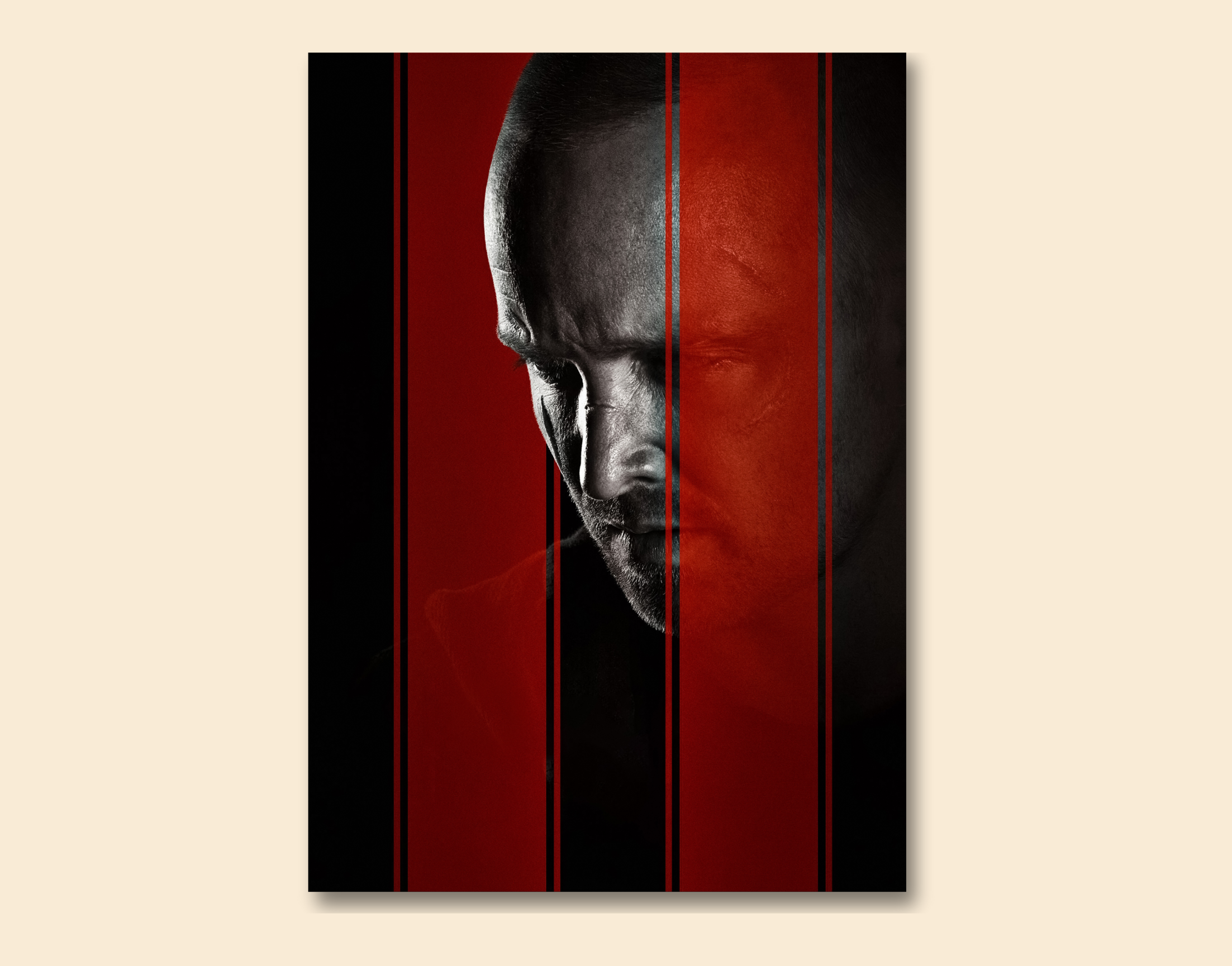 "JESSE PINKMAN- BREAKING BAD "- Shiny & Sturdy Metallic Poster Art That Pops & Sticks (Literally!)