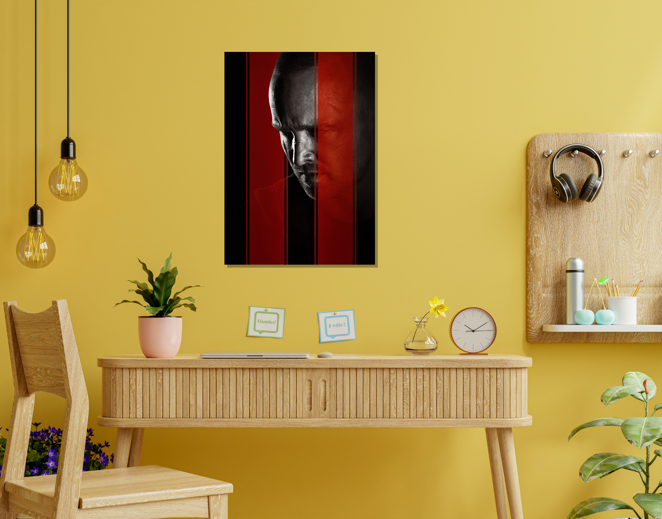 "JESSE PINKMAN- BREAKING BAD "- Shiny & Sturdy Metallic Poster Art That Pops & Sticks (Literally!)