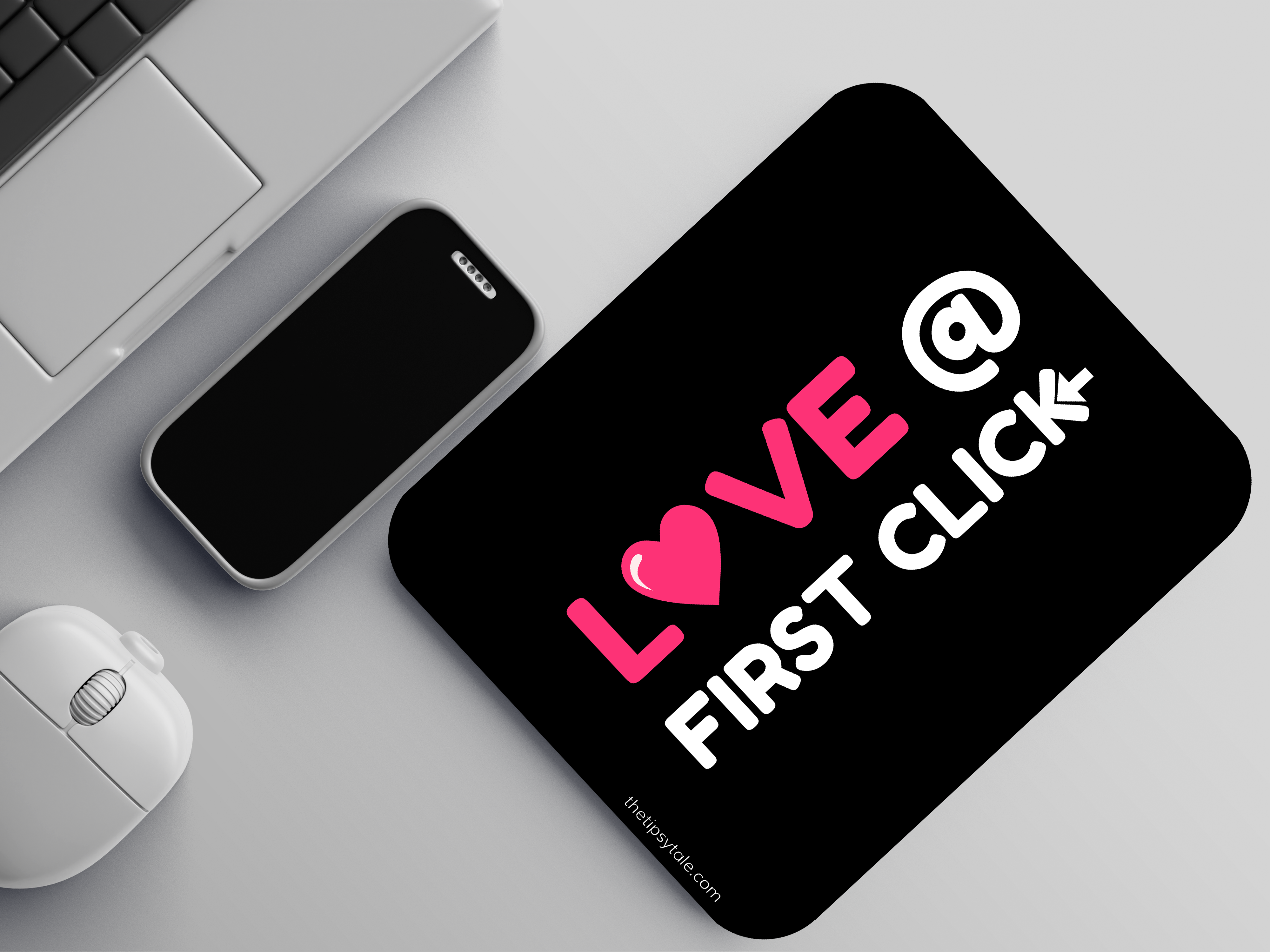 "LOVE AT FIRST CLICK" Mousepad: Valentine Special Edition