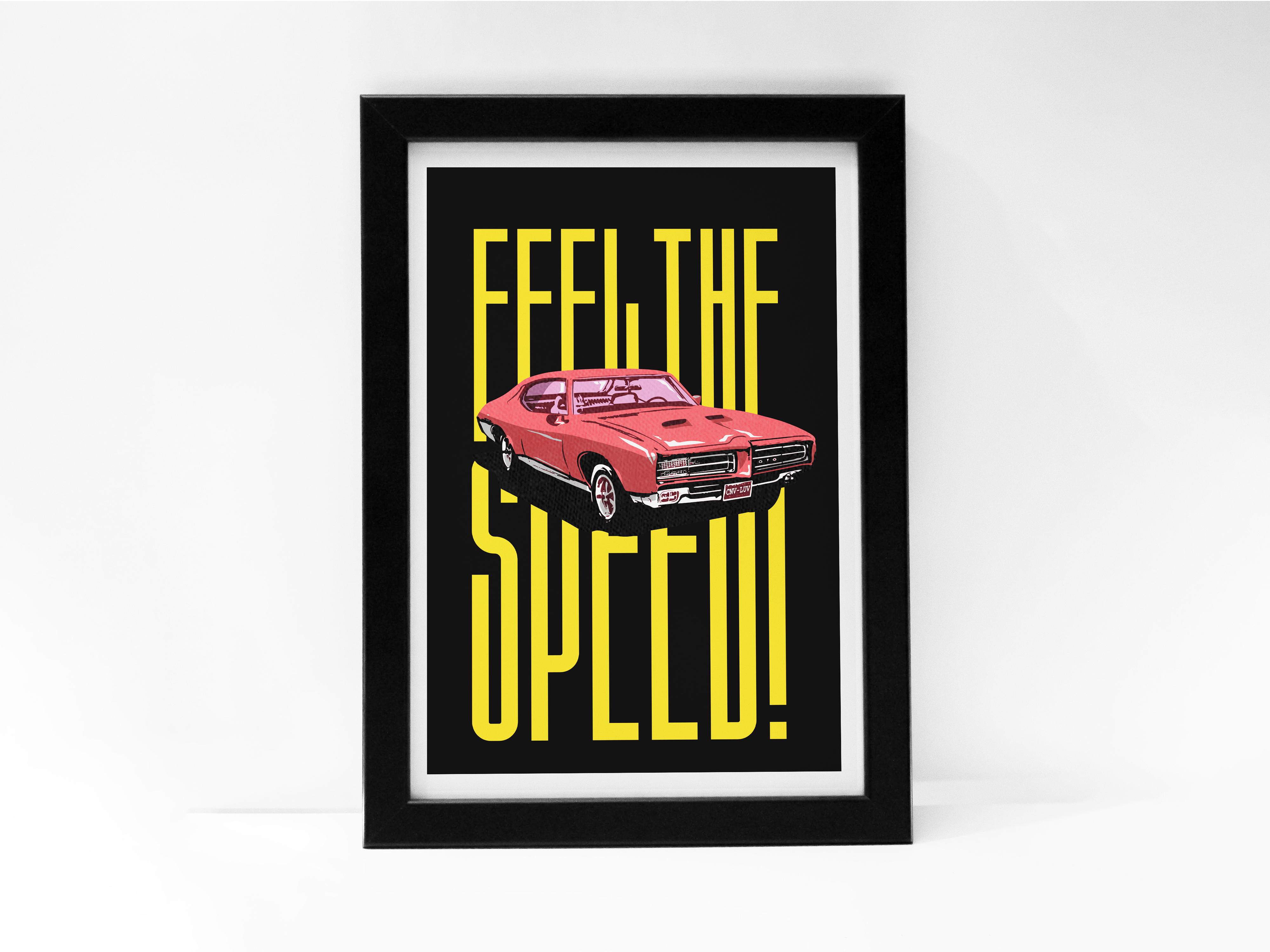 "GEAR UP YOUR CAR: FEEL THE SPEED" Poster: Add a Touch of Personality to Your Space