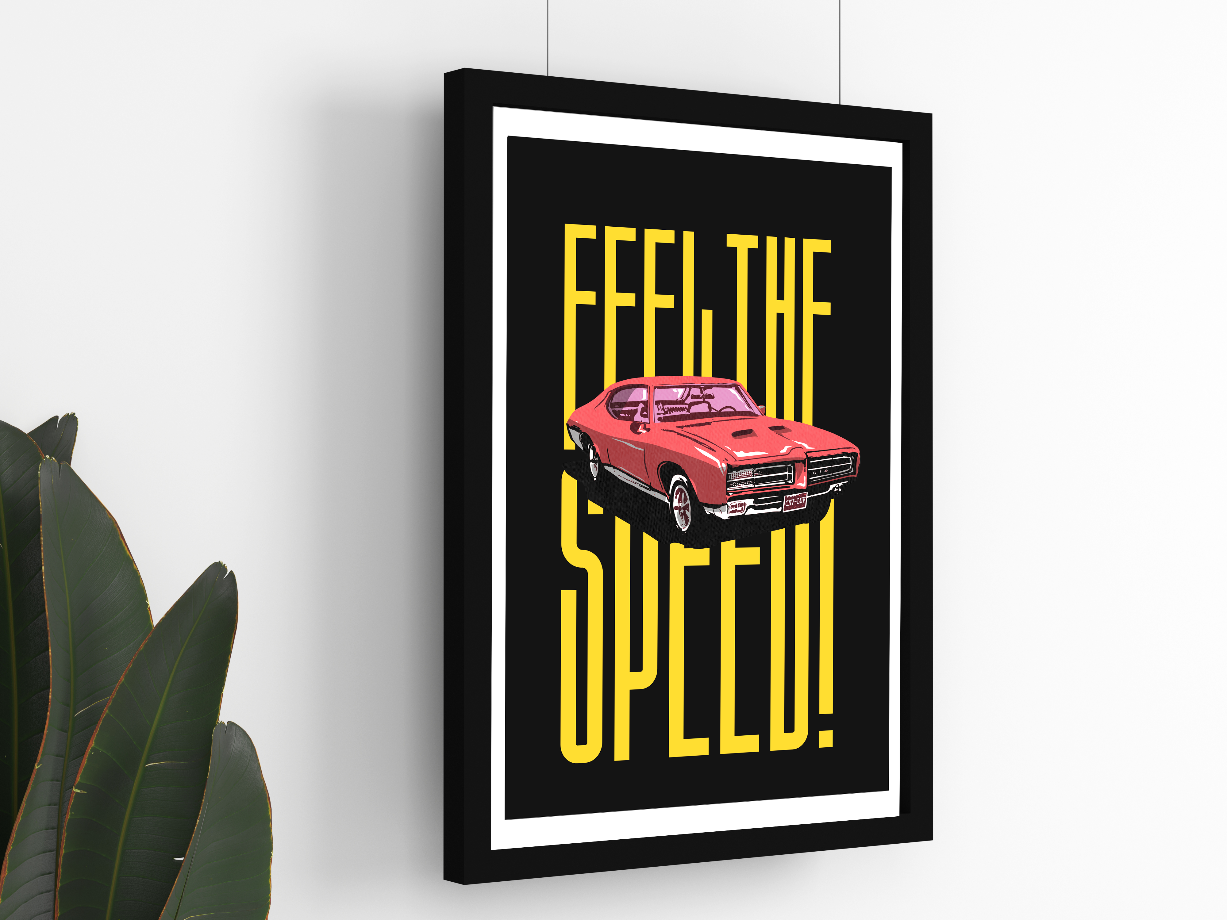 "GEAR UP YOUR CAR: FEEL THE SPEED" Poster: Add a Touch of Personality to Your Space