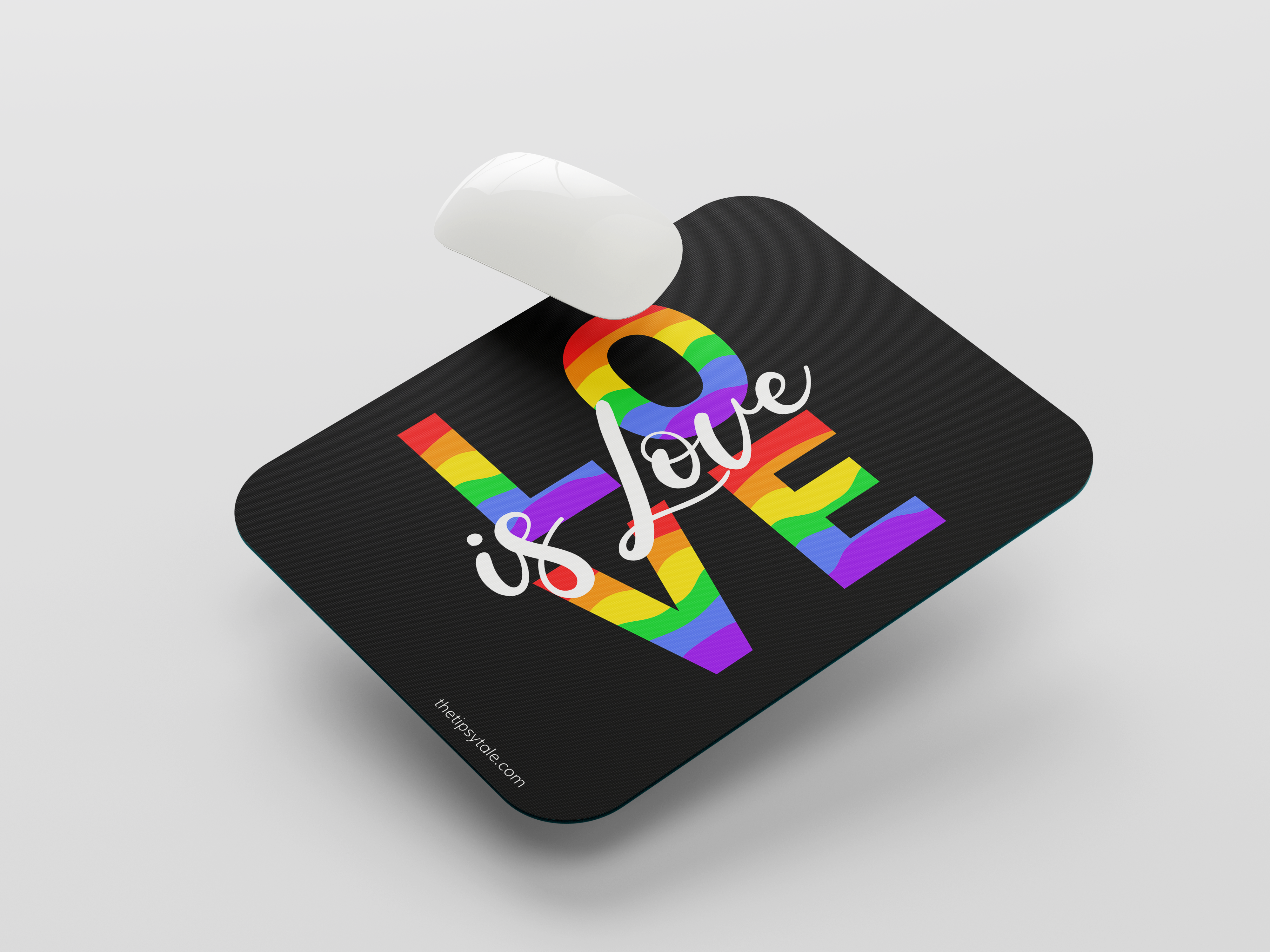 "LOVE IS LOVE" LGBTQ+ Supportive Mousepad