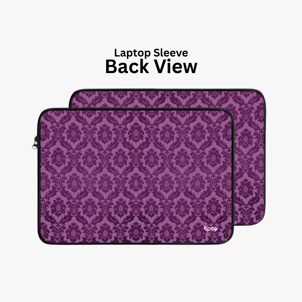 "Purple Indian Print" Laptop Sleeves:Bold Modern Design for Every Size