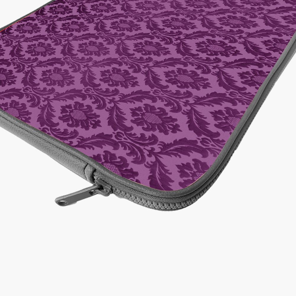 "Purple Indian Print" Laptop Sleeves:Bold Modern Design for Every Size