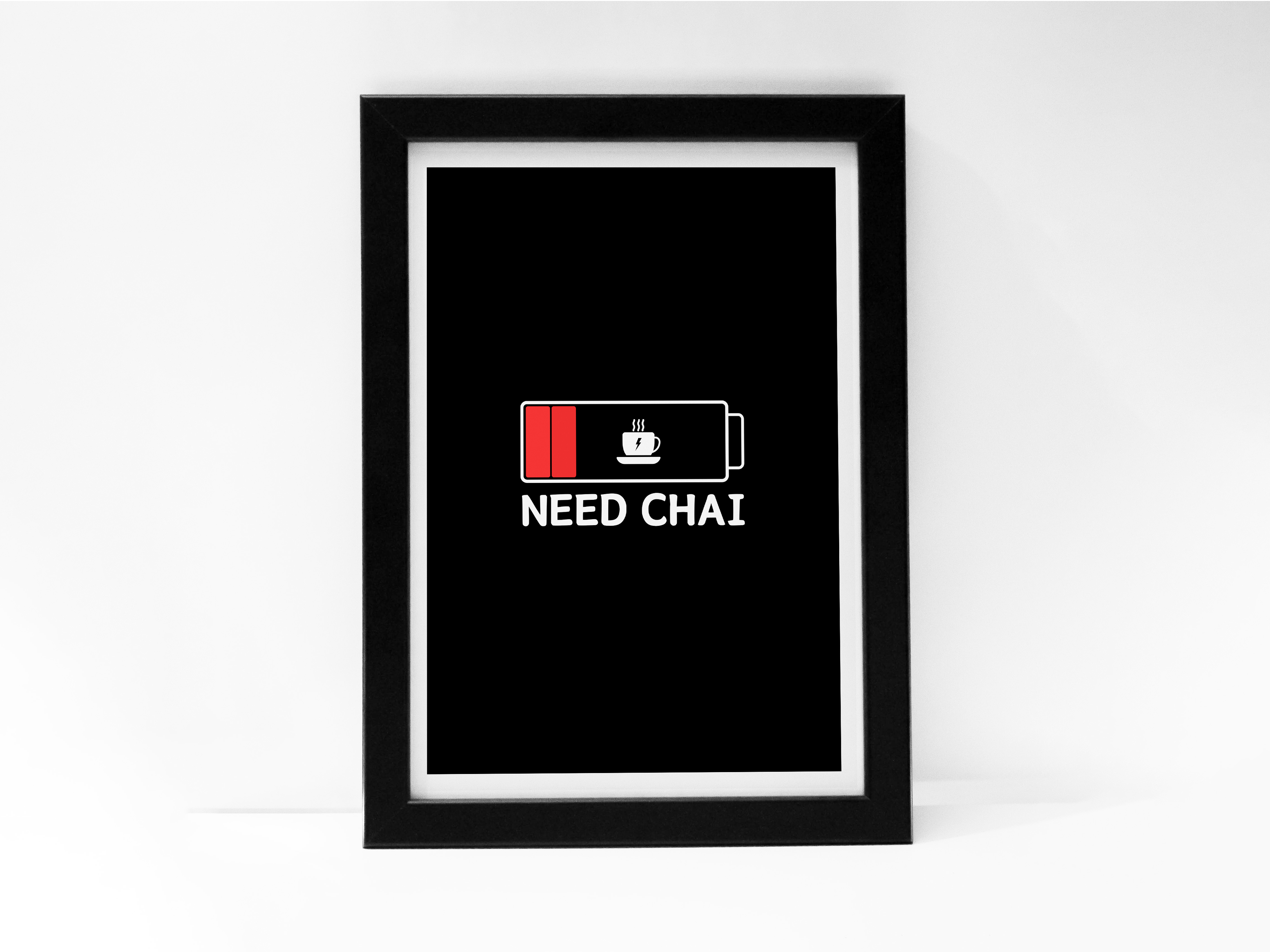 "ENERGIZE WITH A CHAI" Poster: Add a Touch of Personality to Your Space