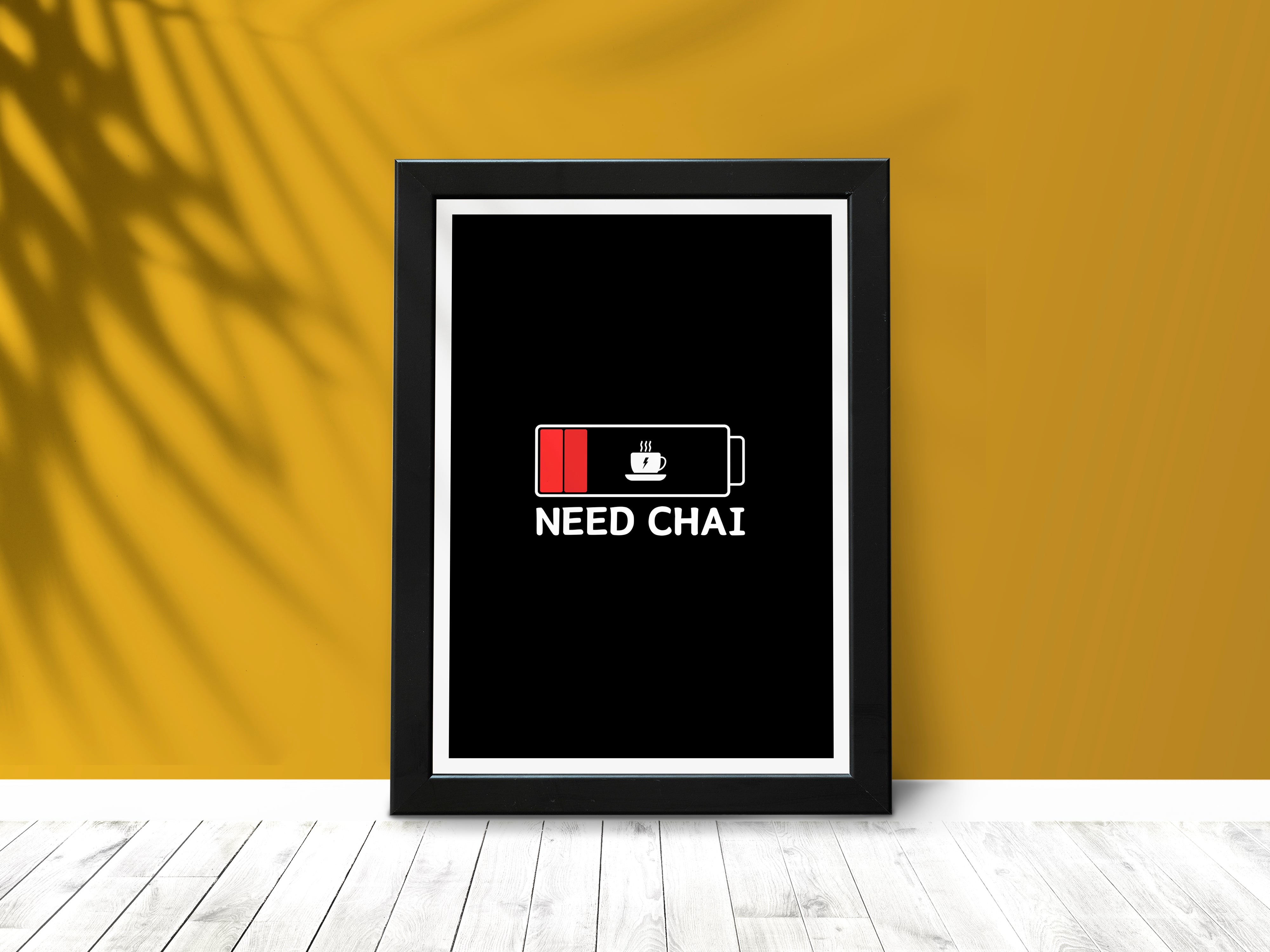 "ENERGIZE WITH A CHAI" Poster: Add a Touch of Personality to Your Space