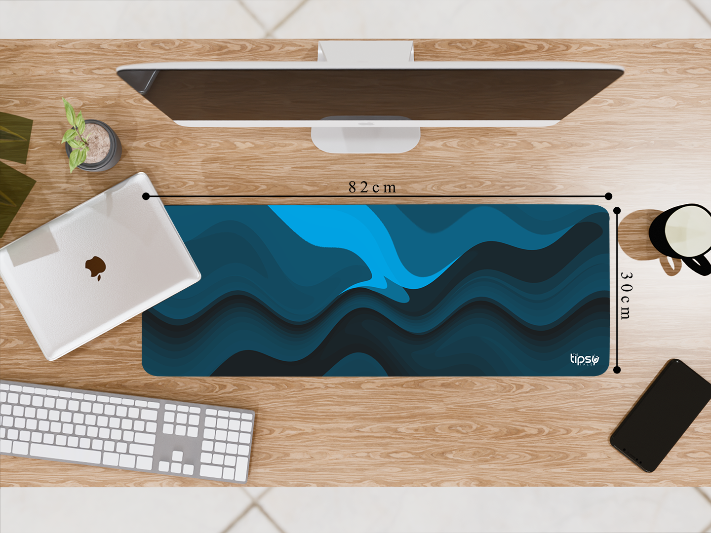 "BLUE ABSTRACT" Gaming Mousepad Elevate Your Gaming Experience
