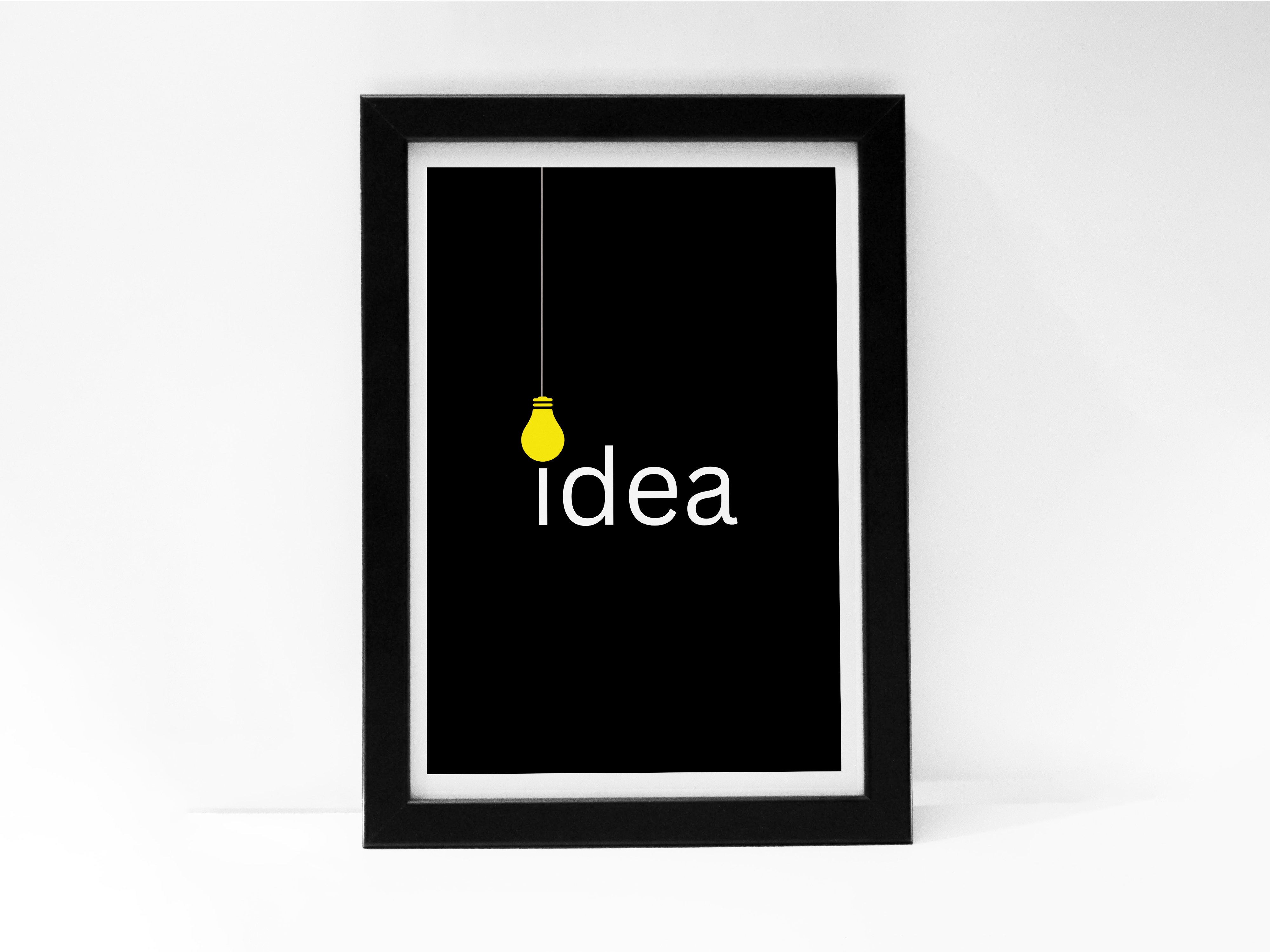 "IDEA: CREATIVE BULB ON" Poster: Add a Touch of Personality to Your Space