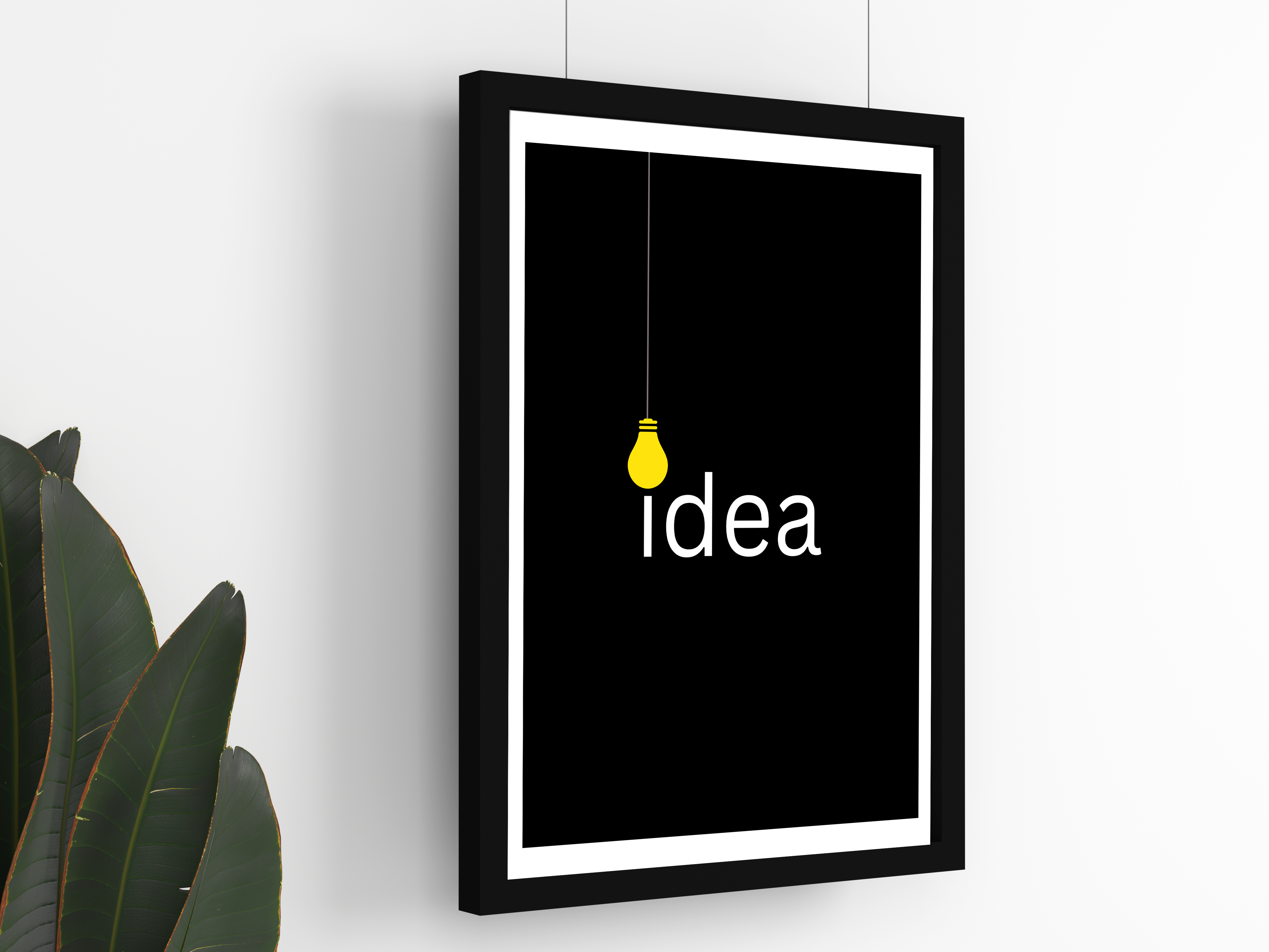 "IDEA: CREATIVE BULB ON" Poster: Add a Touch of Personality to Your Space
