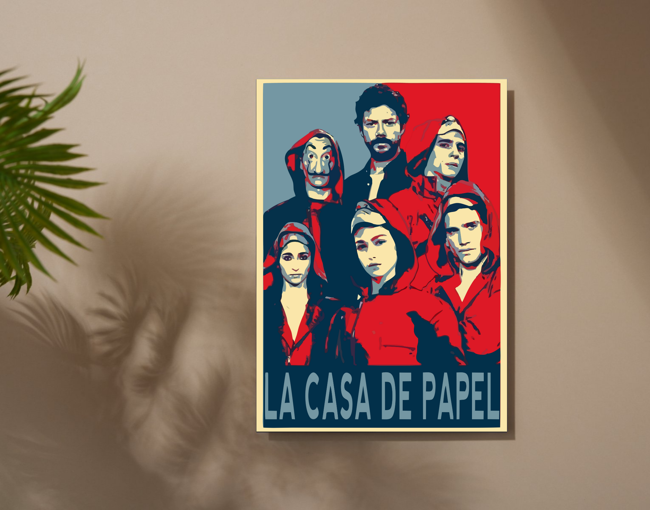"MONEY HEIST: LA CASA DE PAPEL"- Shiny & Sturdy Metallic Poster Art That Pops & Sticks (Literally!)