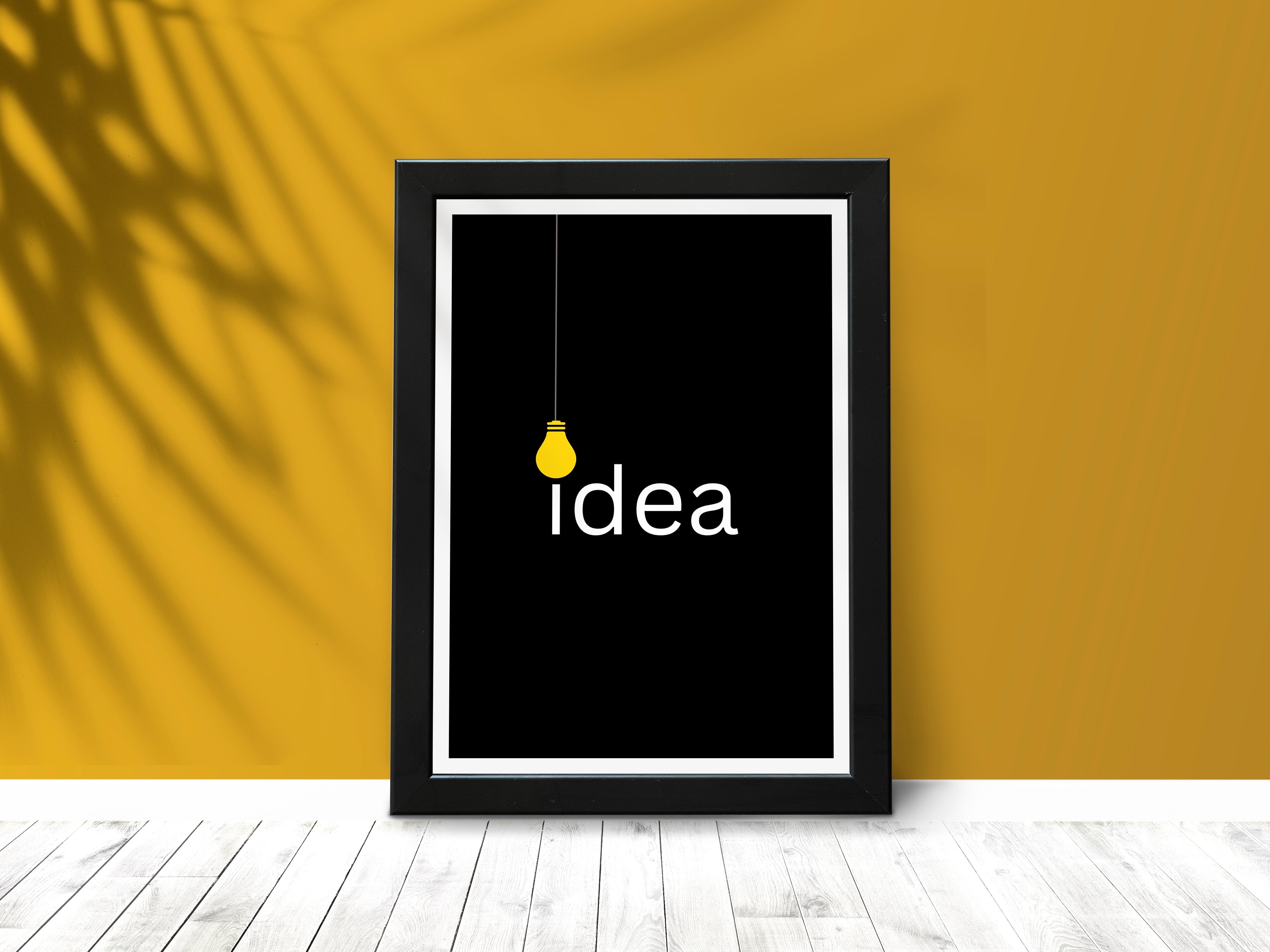 "IDEA: CREATIVE BULB ON" Poster: Add a Touch of Personality to Your Space