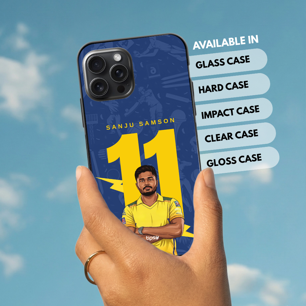 "SANJU SAMSON 11 - CRICKET FANDOM" -Mobile Covers Shock Resistant, Slim & Stylish Cases