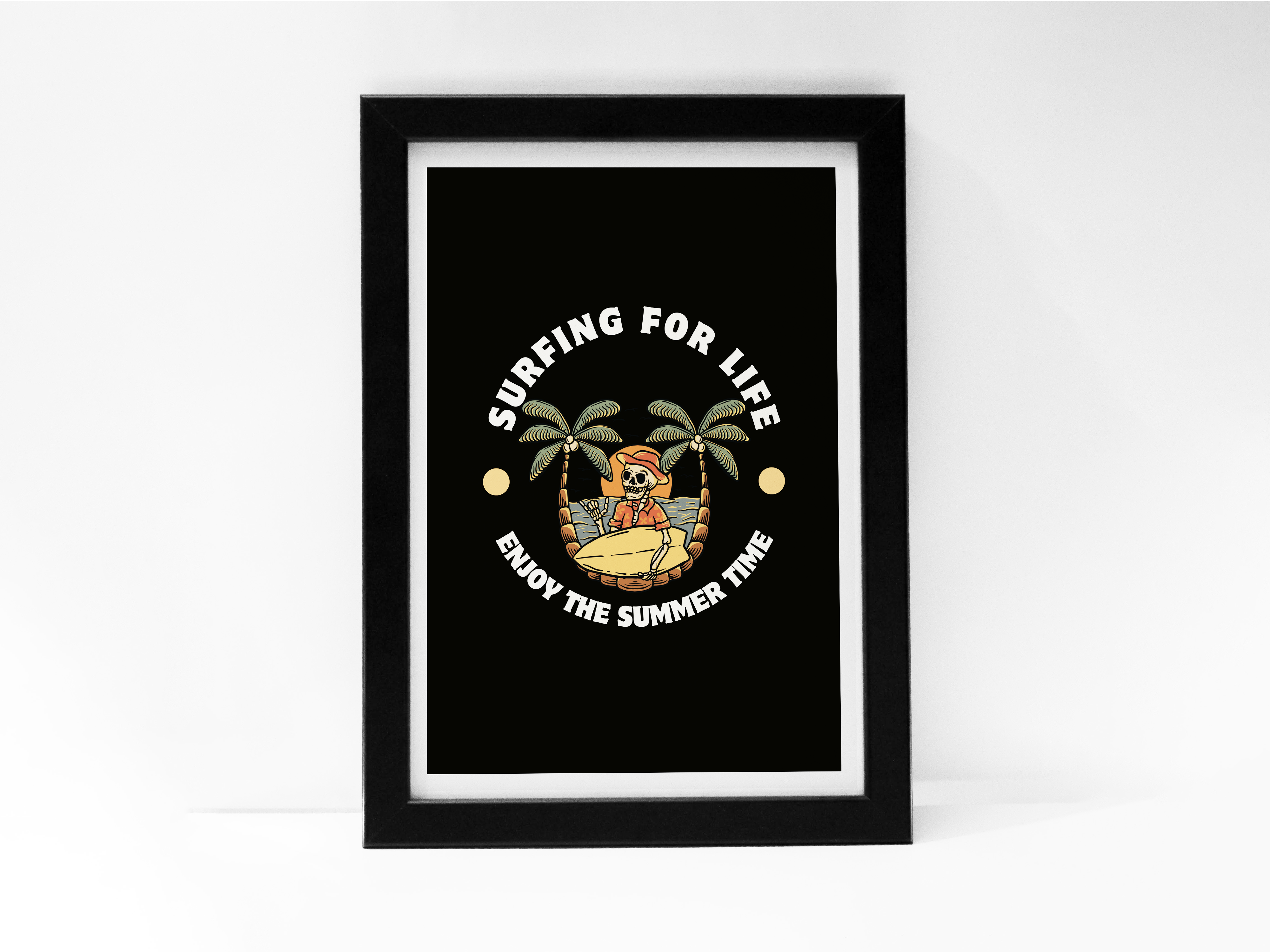 "SURFING LIKE A PRO" Poster: Add a Touch of Personality to Your Space