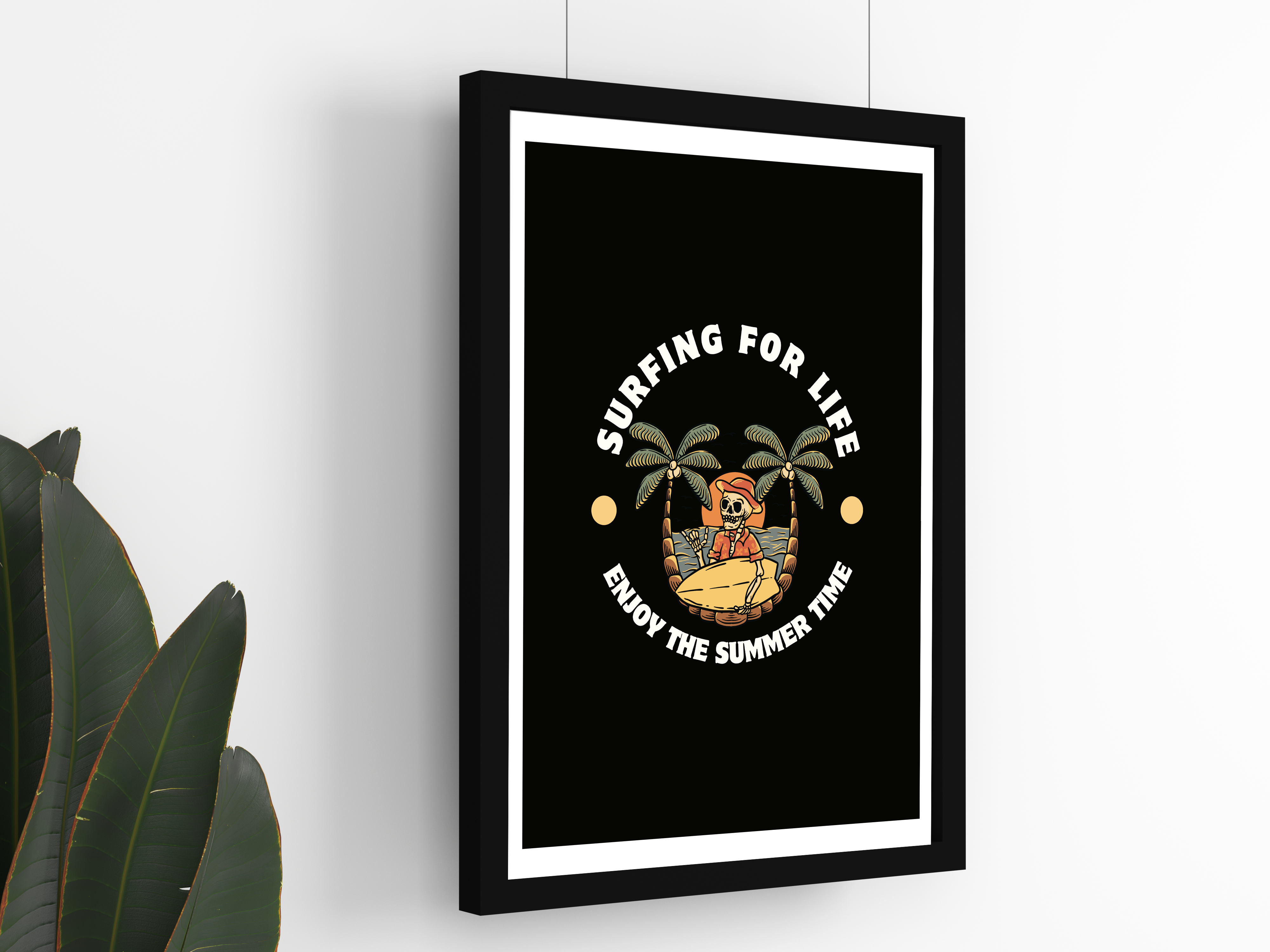 "SURFING LIKE A PRO" Poster: Add a Touch of Personality to Your Space