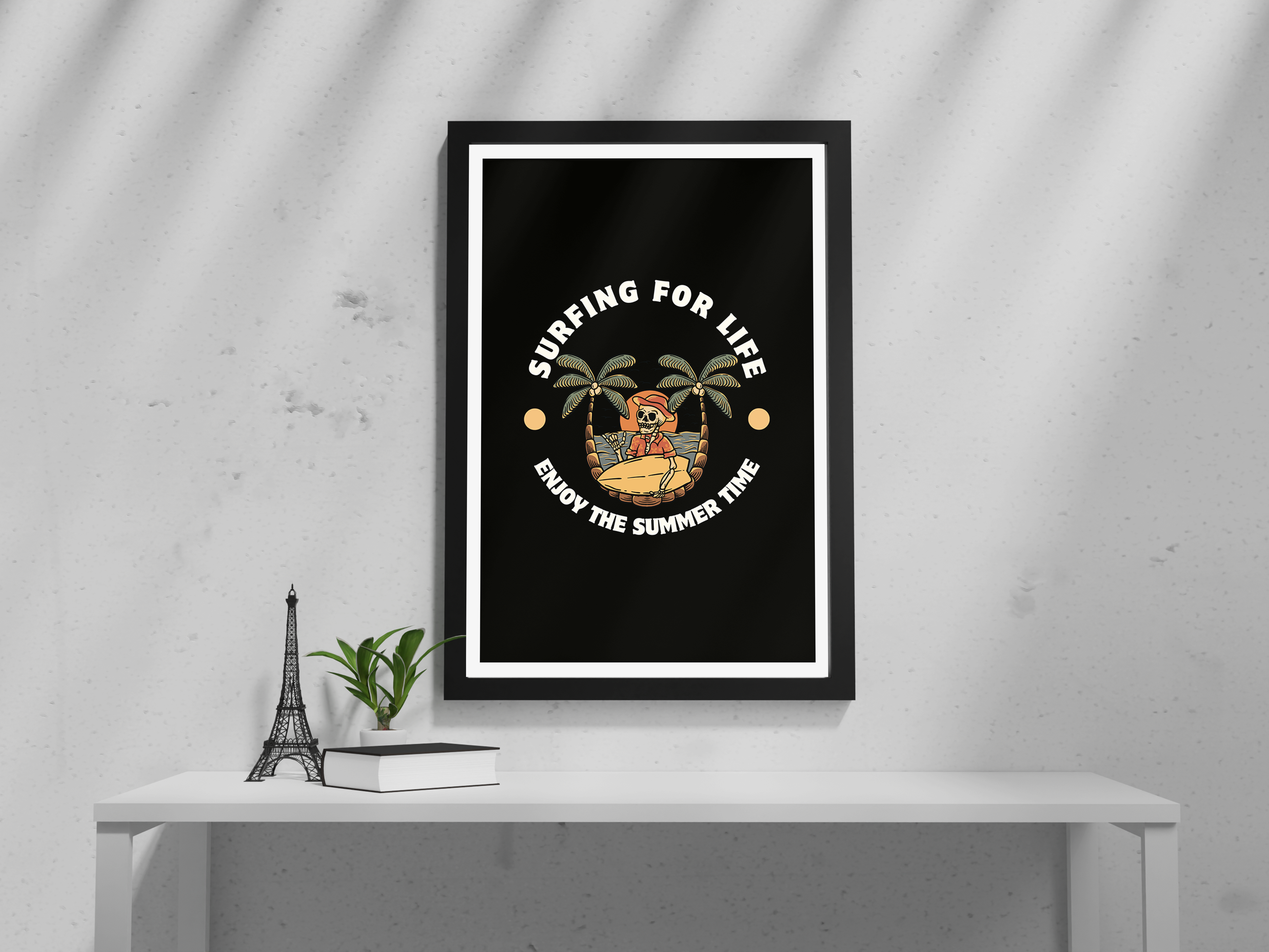 "SURFING LIKE A PRO" Poster: Add a Touch of Personality to Your Space