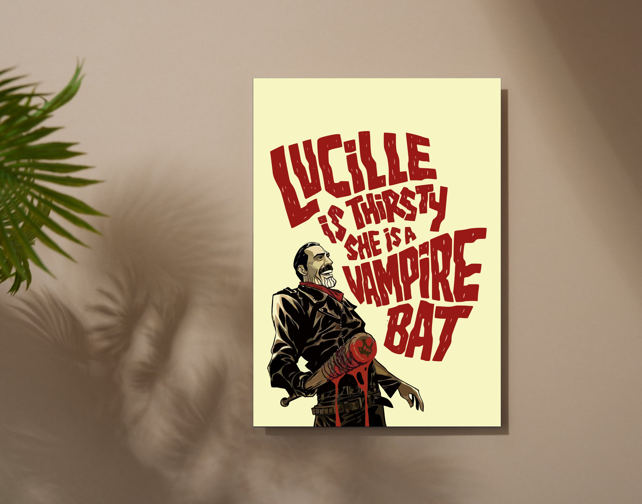 "WALKING DEAD: NEGAN"- Shiny & Sturdy Metallic Poster Art That Pops & Sticks (Literally!)