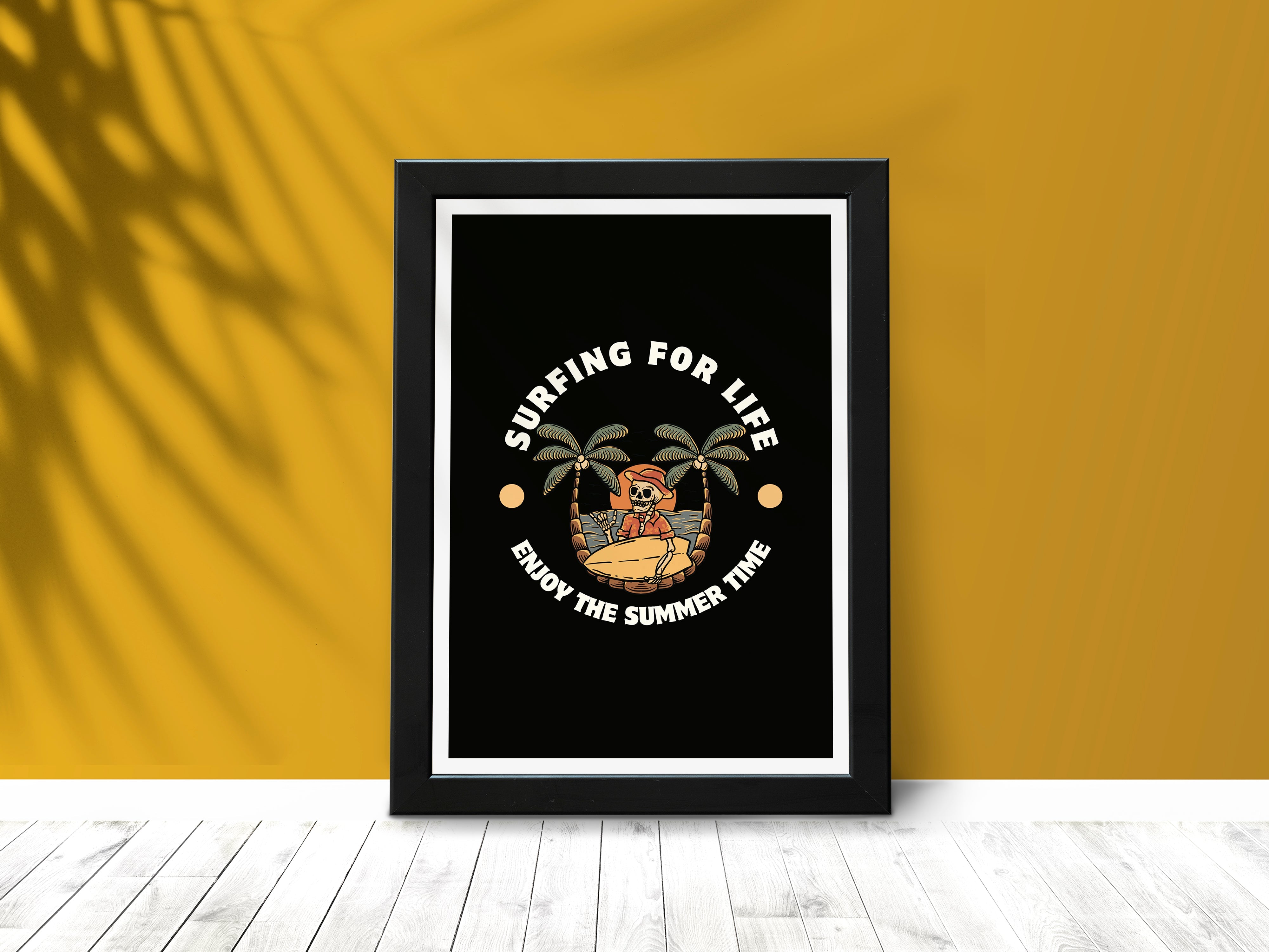 "SURFING LIKE A PRO" Poster: Add a Touch of Personality to Your Space