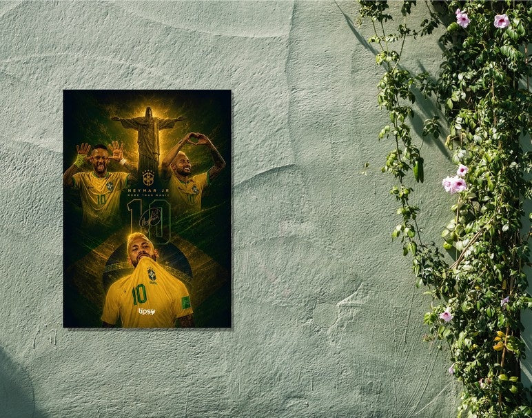 "NJR 10 - THE BRAND" -Shiny & Sturdy Metallic Poster Art That Pops & Sticks
