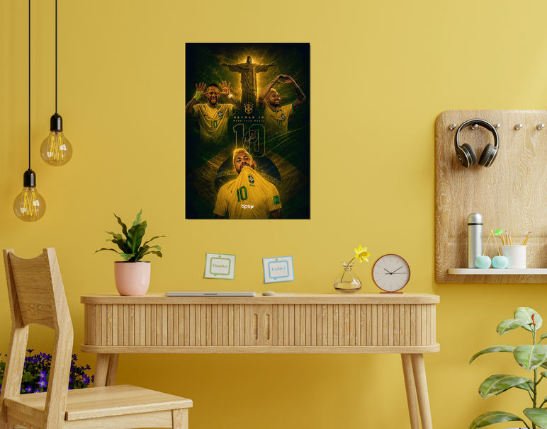 "NJR 10 - THE BRAND" -Shiny & Sturdy Metallic Poster Art That Pops & Sticks