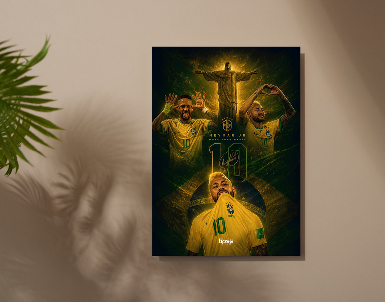"NJR 10 - THE BRAND" -Shiny & Sturdy Metallic Poster Art That Pops & Sticks