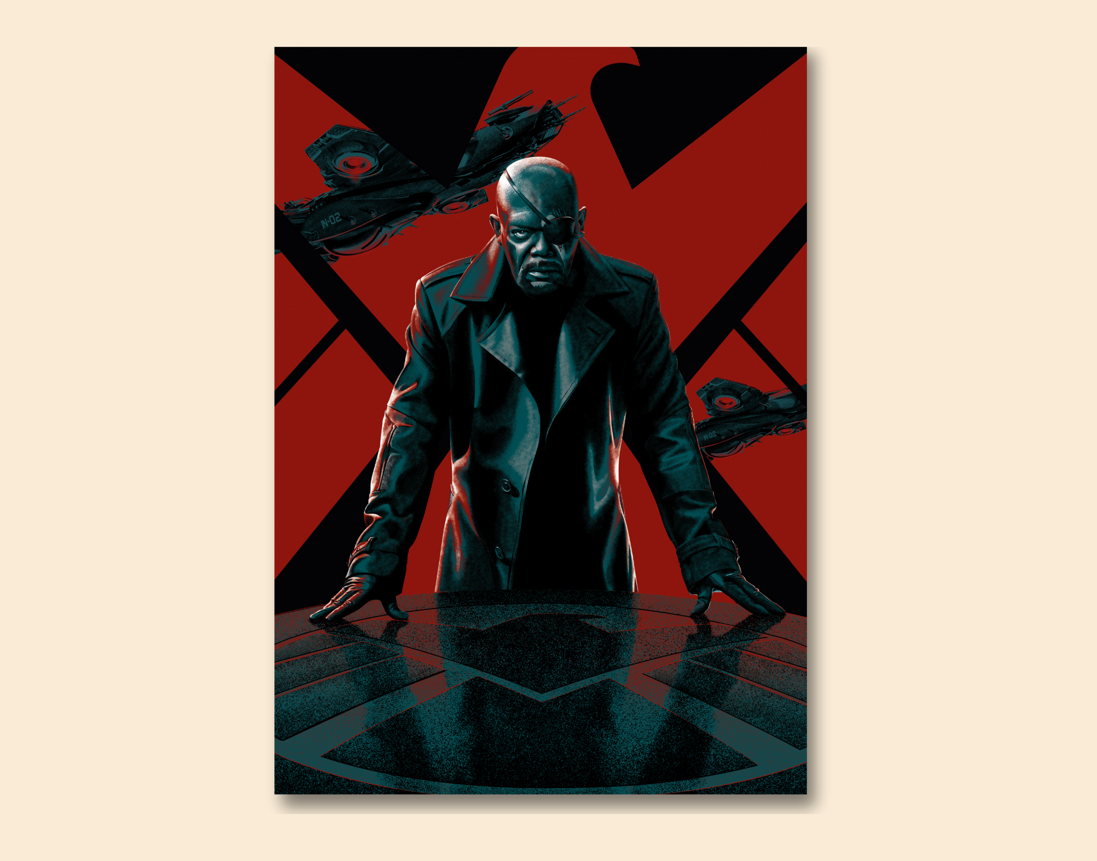 "NICK FURY: AVENGER"- Shiny & Sturdy Metallic Poster Art That Pops & Sticks (Literally!)