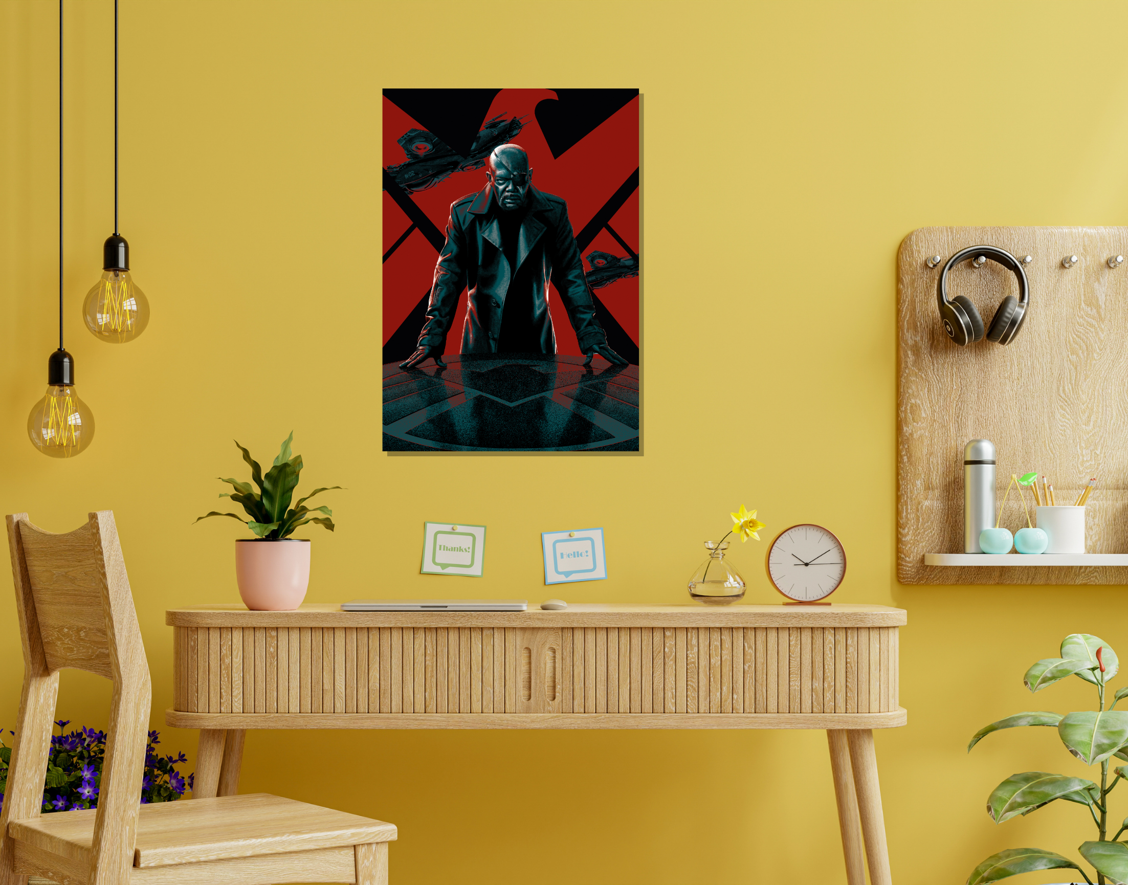 "NICK FURY: AVENGER"- Shiny & Sturdy Metallic Poster Art That Pops & Sticks (Literally!)