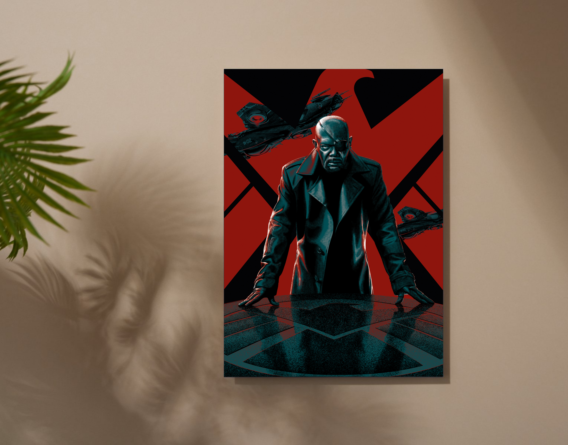 "NICK FURY: AVENGER"- Shiny & Sturdy Metallic Poster Art That Pops & Sticks (Literally!)