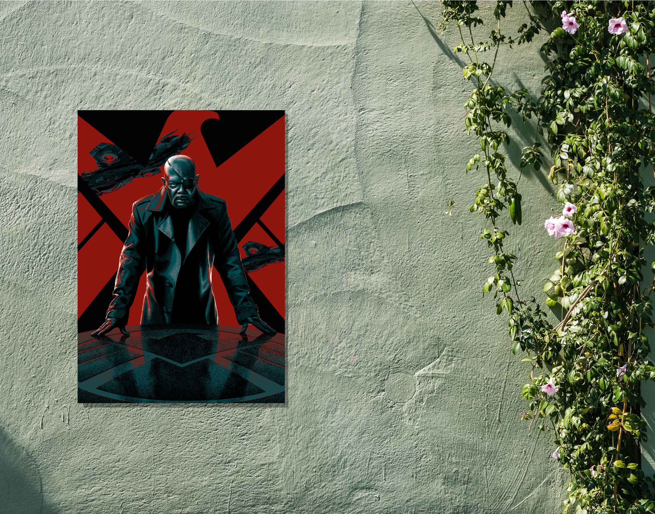 "NICK FURY: AVENGER"- Shiny & Sturdy Metallic Poster Art That Pops & Sticks (Literally!)