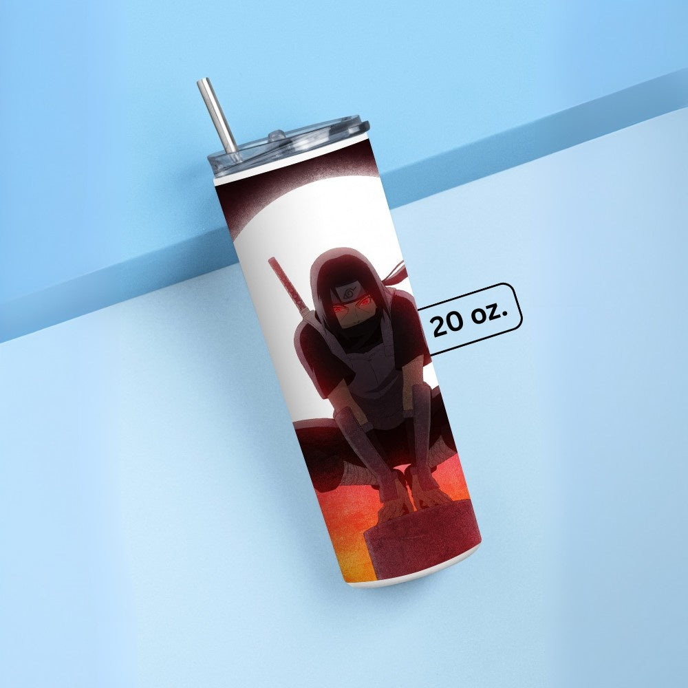 "Naruto : Itachi Uchiha" Tumbler with Metal Straw