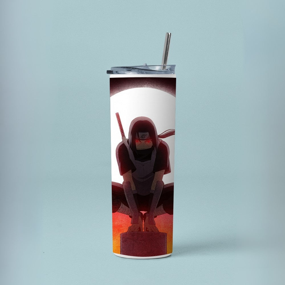 "Naruto : Itachi Uchiha" Tumbler with Metal Straw
