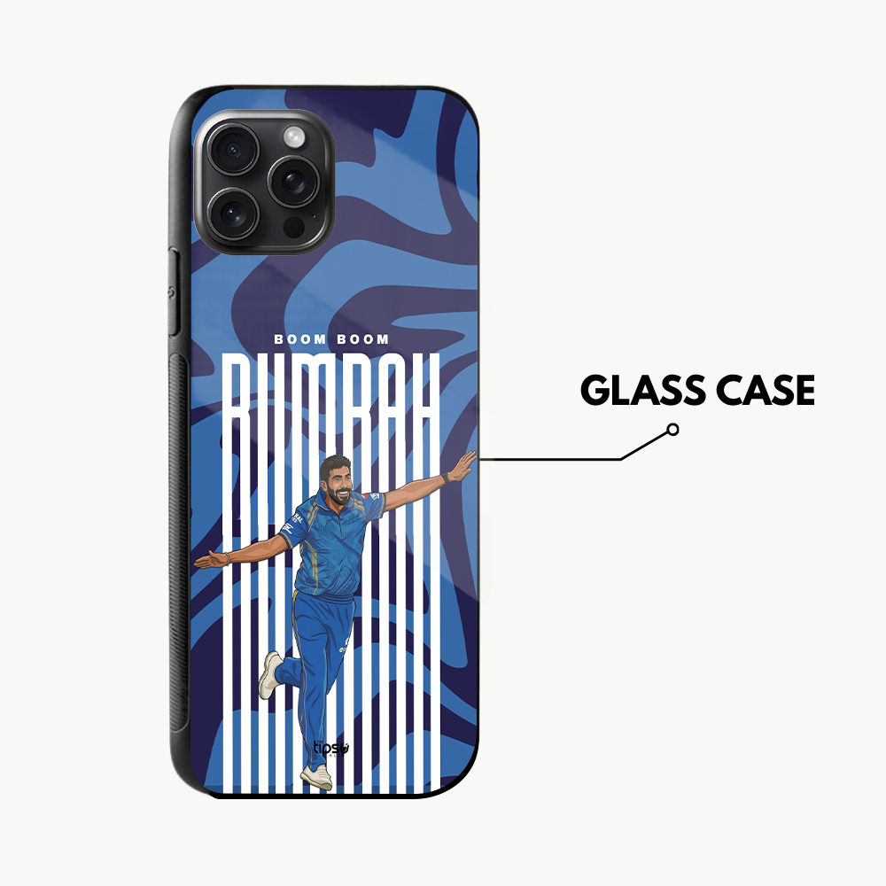 "BOOM BOOM BUMRAH - CRICKET FANDOM" -Mobile Covers Shock Resistant, Slim & Stylish Cases
