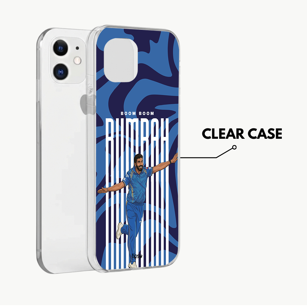 "BOOM BOOM BUMRAH - CRICKET FANDOM" -Mobile Covers Shock Resistant, Slim & Stylish Cases