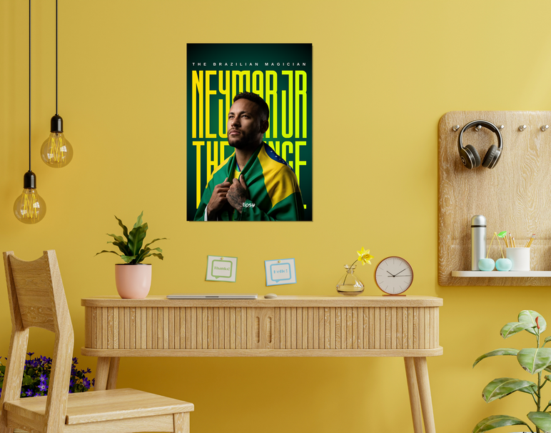 "NJR THE PRINCE" -Shiny & Sturdy Metallic Poster Art That Pops & Sticks