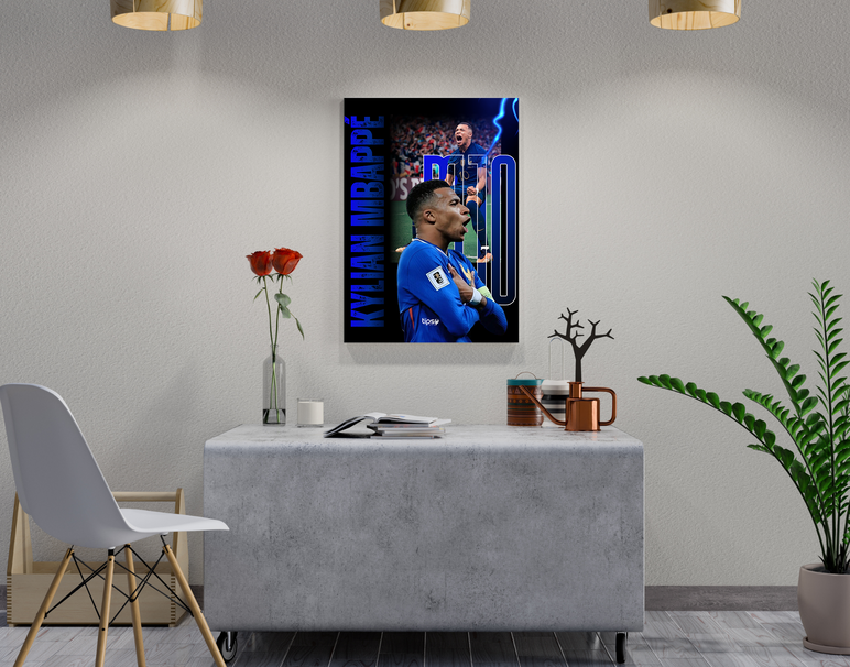 "M10 - MBAPPE" -Shiny & Sturdy Metallic Poster Art That Pops & Sticks