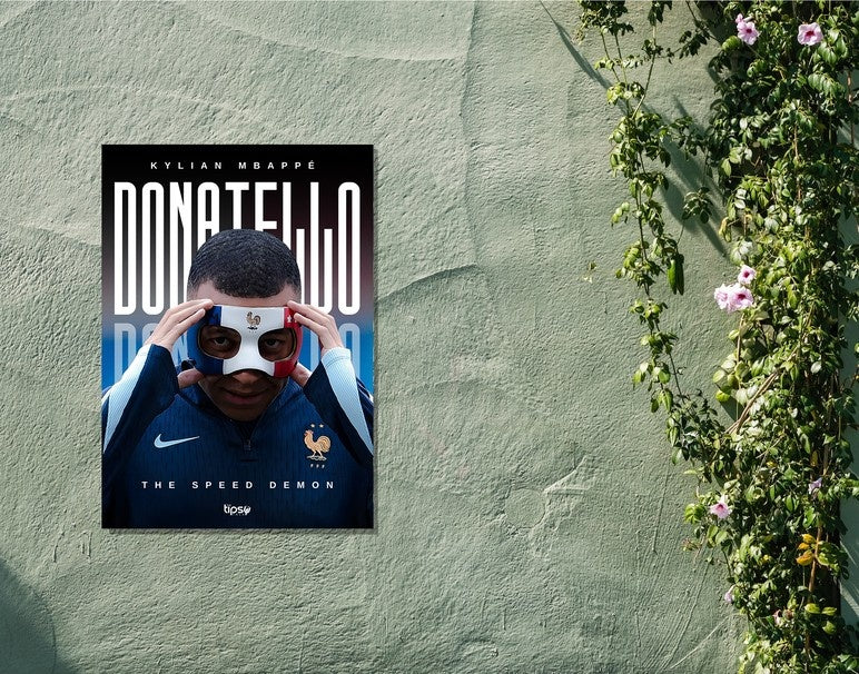 "SPEED DEMON - MBAPPE" -Shiny & Sturdy Metallic Poster Art That Pops & Sticks