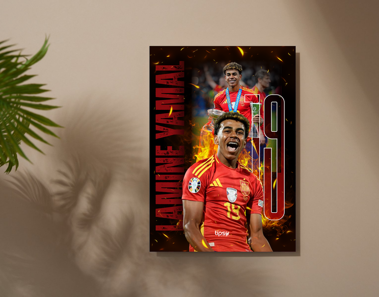 "LY19 YAMAL " -Shiny & Sturdy Metallic Poster Art That Pops & Sticks