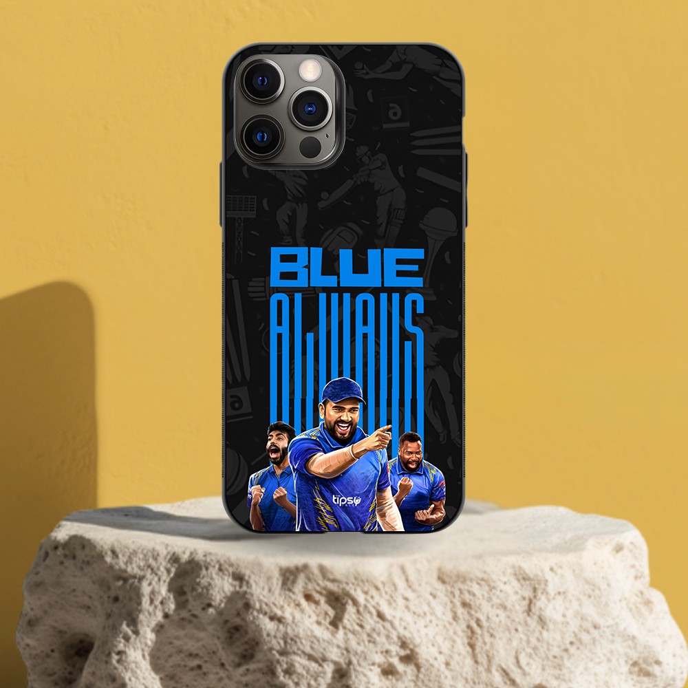 "ALWAYS BLUE - CRICKET FANDOM" -Mobile Covers Shock Resistant, Slim & Stylish Cases