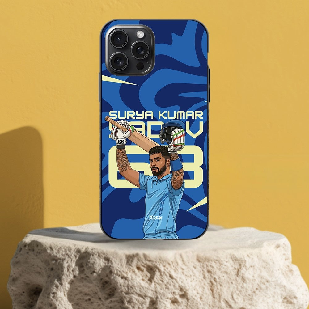 "SURYA KUMAR YADAV 63 - CRICKET FANDOM" -Mobile Covers Shock Resistant, Slim & Stylish Cases