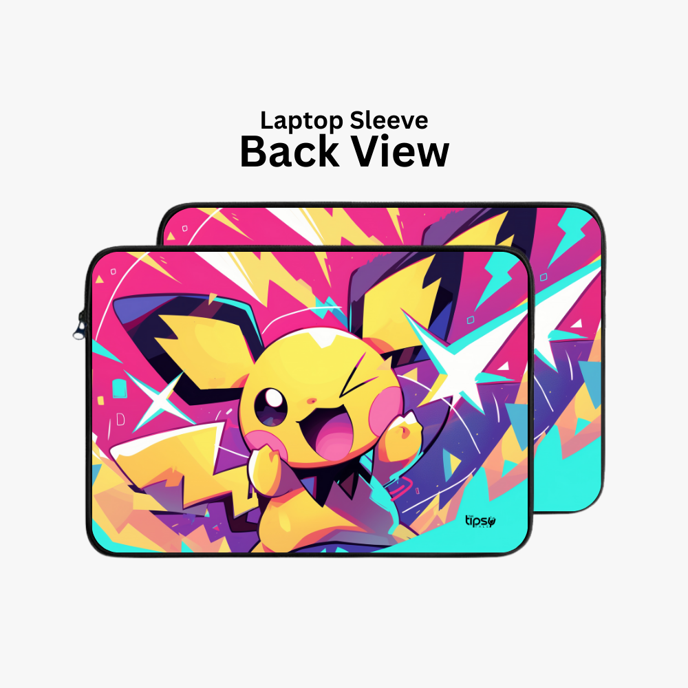 "Pikachu: Pokemon" Laptop Sleeves:Bold Modern Design for Every Size