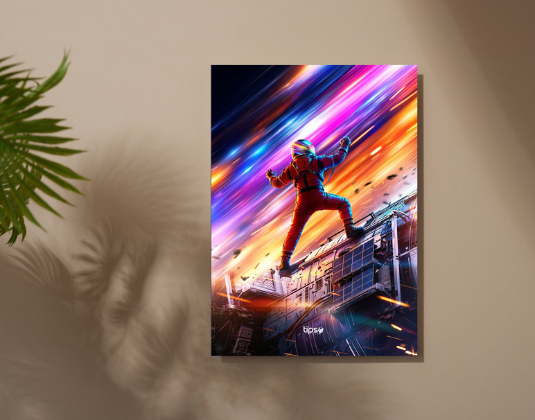 "PROJECT HAIL MARY" -Shiny & Sturdy Metallic Poster Art That Pops & Sticks