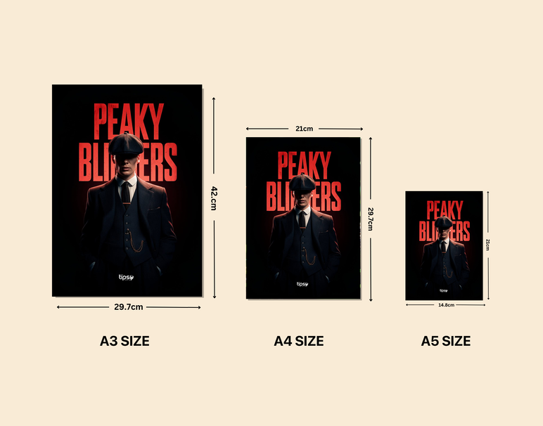 "PEAKY BLINDERS WILL BE BACK" -Shiny & Sturdy Metallic Poster Art That Pops & Sticks