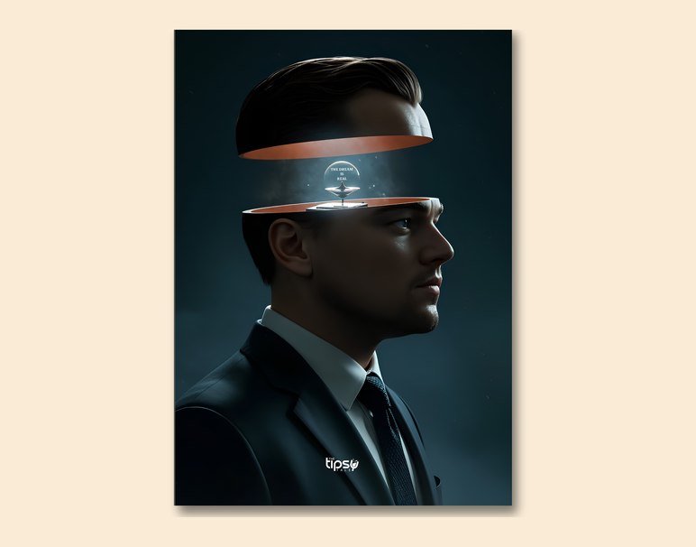 " INCEPTION - DREAM OS REAL" -Shiny & Sturdy Metallic Poster Art That Pops & Sticks
